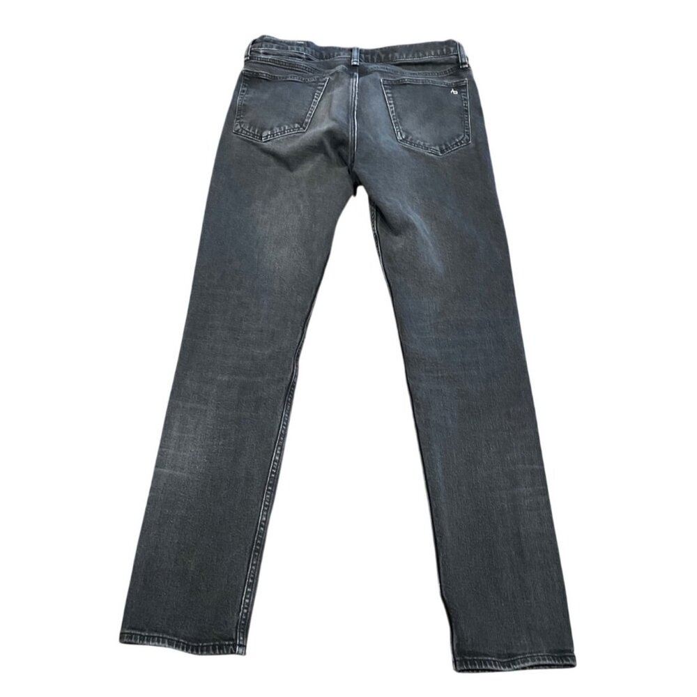 Rag & Bone Men's 32x32 (31x31 actual) Fit 2 Slim Jean Faded Black Skinny Stretch - Picture 5 of 12